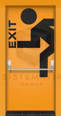 TEK KANAT YANGIN KAPISI E120 VE EI-90