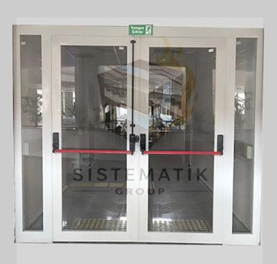 YANGIN KAPISI ÇİFT KANAT CAMLI